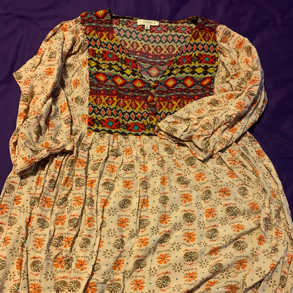 Umgee Bohemian Dress 1XL